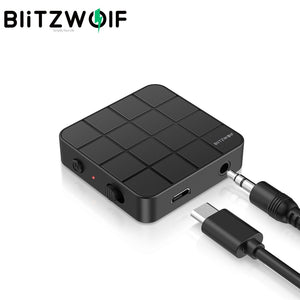 BlitzWolf BW-BL2 2 in 1 Wireless Receiver Transmitter Mini Portable 3.5mm Aux bluetooth-compatible Adapter for PC TV Earphones