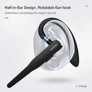 BlitzWolf BW-BH3 bluetooth-compatible Earphone Wireless Earhook HiFi Music HD Calls Half-in-Ear Business Drive Sports Earbuds