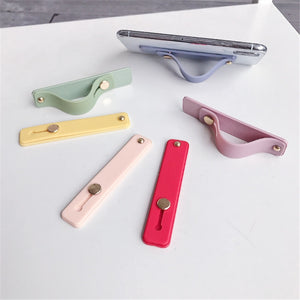 Wrist Band Hand Band Finger Grip Mobile Phone Holder Stand Push Pull Universal Car Phone Socket Holder For Iphone 11 Xiaomi