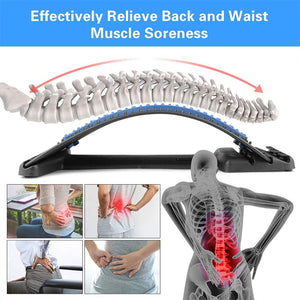 Eaiser Posture Corrector Stretcher Fitness Lumbar Support For Pain Relief Back Stretching Device Multi-Level Adjustable Back Massager