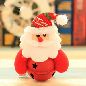 Eaiser Cartoon Santa Claus Snowman Elk Bear Doll Bell Xmas Tree Pendants Merry Christmas Decor For Home Kids Navidada Gifts Favor