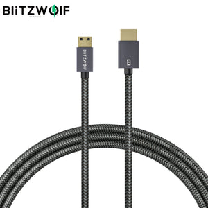 BlitzWolf BW-HDC4 4K 18Gbps Mini HDMI-compatible to HDMI-compatible Cable Wire 4K*2K@60H 18Gbps Transfer PP Braided Jacket