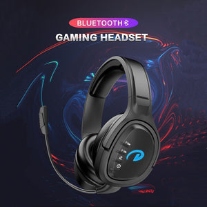 Wireless Bluetooth Headphone with Microphone Wired Cable Deep Bass Gaming Headset for PC PS4 XBOX Laptop