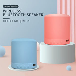 Macaron A11 Wireless Mini Speaker HiFi Colorful Soundbox TF USB FM Bluatooth AUX Loudspeaker Work With Mobile Phone PC Laptop