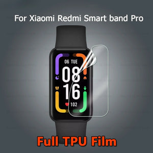2pcs Hydrogel Film For Xiaomi Redmi Smart Band Pro Smart Watch Curved Full Cover Soft Screen Protector For Redmi Band Pro Film
