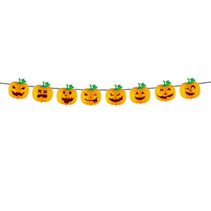 Eaiser 3M Halloween Banner Skull Pumpkin Ghost Wall Hanging Dec Witch Trick Or Treat Garlands Happy Halloween Party Decor For Home
