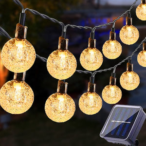 Eaiser 100 LEDS Crystal Ball 5M 12M Solar Power Supply LED String Light Fairy Light Garland Garden Outdoor Christmas Decoration Lamp