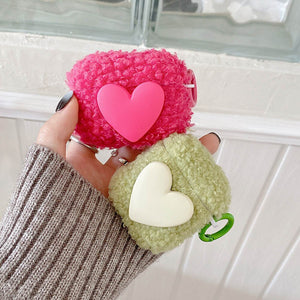 Eaiser  Korean Pink Push Heart Earphone Case for Apple AirPods 2 Pro 3 Cute Love Case for Air Pods 3 Soft TPU Shockproof Cover for Gifts