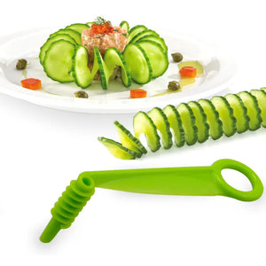 Eaiser -Manual Spiral Screw Slicer Plastic Potato Carrot Cucumber Cutter Slicer Fruit Vegetables Tools Kitchen Gadgets Accessories