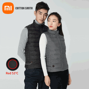 xiaomi cottonsmith Graphene Electric USB Warm Back Goose Down Vest Heating Jacket Racing Coat Best For Winter from youpin