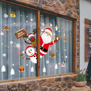 Eaiser Christmas Wall Window Stickers Marry Christmas Decoration For Home  Christmas Ornaments Xmas Navidad Gift New Year