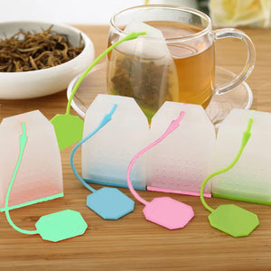 Eaiser -1Pcs Creative Teapot-Shape Tea Infuser Strainer Tea Strainer Silicone Tea Bag Leaf Filter Diffuser Teaware Kitchen Accessories