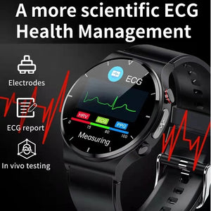 CINESSD    New Smart Watch Men 360*360 HD Full Touch Screen Fitness Tracker Smart Watch Men ECG+PPG Heart Rate Monitor Blood Pressure