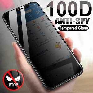 Eaiser 100D Anti Spy Tempered Glass For iPhone 13 12 mini 11 Pro XS Max X XR Privacy Screen protector iPhone 7 8 6 6S Plus SE  Glas