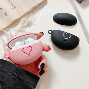 Simple Heart Earphone Cases For HUAWEI Freebuds 4i Case Cute Hard PC Matte Protector Cover Headphone Accessories For Freebuds 4i