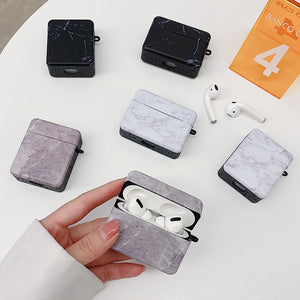 Marble Pattern Non-slip Cases For Apple AirPods 2 Pro Shockproof Case Soft IMD Bluetooth Headset Charging Box Accessories Cover