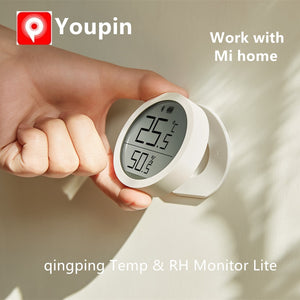 Xiaomi Qingping Digital BLE5.0 Thermometer & Hygrometer Monitor Lite Electronic LCD Screen Data Automatic Recording Mi home app