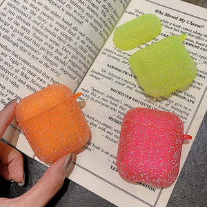 Luxury Bling Fluorescence Candy Color Earphone Case For AirPods 2 Pro Cases Neon Soft Wireless Earphone Charging Box Case Capa