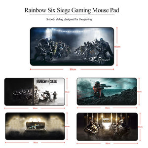 Sovawin Rainbow Six Siege Gaming Customized Mouse Pad 900x400mm Large Computer Mat XXL Rubber Lockedge For Desk Speed Mousepad
