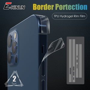 Carbon Fiber Sticker Clear Matte Phone Side Film For iPhone 13 12 Pro Max Frame Protective Border Hydrogel Film For 12 mini