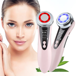 Eaiser EMS Facial Massager LED Light Therapy Sonic Vibration Wrinkle Removal Skin Tightening Hot Cool Treatment Skin Care Beauty Device