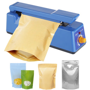 Eaiser Electric Heat Sealing Machine Heat Sealer Hand Press Vacuum Food Plastic Bag Impulse Sealer Packaging Machine For Home Kitchen