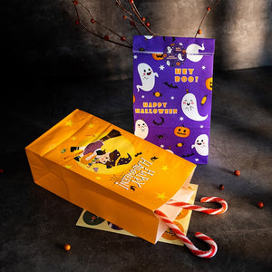 Eaiser Halloween Candy Gift Bags Pumpkin Party Witch Kid Trick Or Treat Ghost Black Cat Party Happy Halloween Party Decor For Home