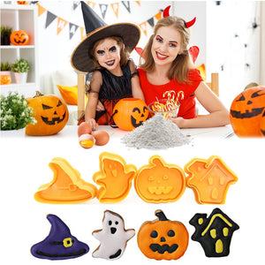 Eaiser Halloween Dessert Biscuits Mould Pumpkin Ghost Trick Or Treat Happy Halloween Party Decor For Home  Kids DIY Halloween Gifts