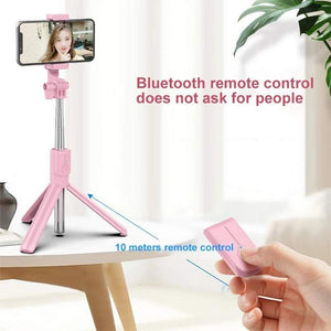 Selfie Stick Tripod LED Ring light Extendable live Stand 3 in 1 With Monopod Phone Mount for iPhone Android smartphone