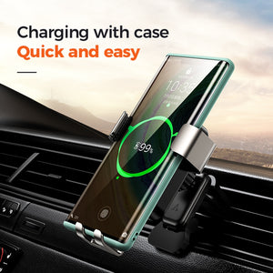 15w Qi Car Wireless Charger Holder Stand for Cell Phone Induction Fast Charger Stand Car Phone Holder Mount for iPhone 12 Huawei