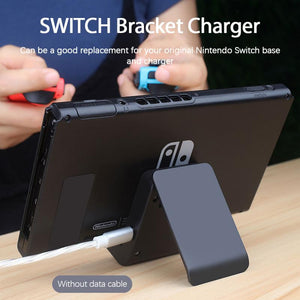 USB Type-C Charger Dock Stand For Nintend Switch 90° Adjustable Charging Base ABS Gaming Accessories For NS Switch Lite Console