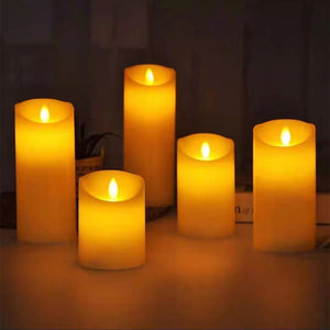 LED Electric Candle Light Flameless Swing Candle Light Home Decoration Christmas Decorations New Year Wedding Party Tea Lights