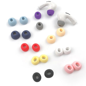 Eaiser   2pcs Colorful Soft Silicone Earbuds Earphone Case Cover For Apple Airpods Pro 3 Headphones Cap Ear Tips Earphones Accessories