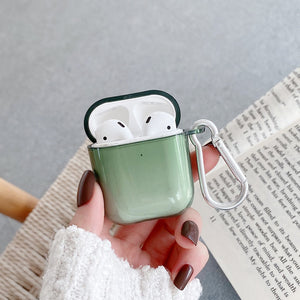 Transparent Green Earphone Cases Bag For AirPods 2 Pro 1 Case Soft TPU Charging Box Protector Cover Accessories for Air Pods 3