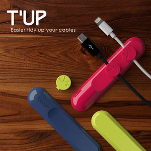 Bcase TUP Magnetic Desktop Cable Clips Cord Management Tiny 3 Size in 1 Wire Cable Organizer