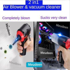 Handheld Vacuum Cleaner&Cordless Air Blower 2in1,Mini Air duster Electric cleaner tool for Computer
