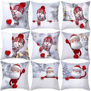 Eaiser  Merry Christmas Cushion Cover Christmas Decorations For Home Christmas Ornaments Xmas Navidad Gifts Happy New Year