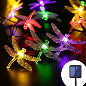 Fairy Lights Butterfly/Dragonfly Led Lights Garland Lights Solar Led Light Outdoor Garden Decor Christmas Light Christmas Decor