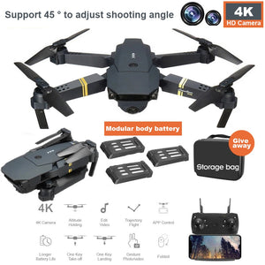 E58 Drone WIFI FPV With Wide Angle HD 4k Profesional Camera Hight Hold Mode Foldable Arm RC Quadcopter Drone X Pro RTF Drone