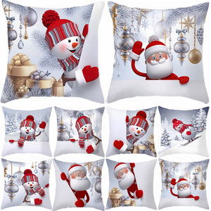 Eaiser  Merry Christmas Cushion Cover Christmas Decorations For Home Christmas Ornaments Xmas Navidad Gifts Happy New Year