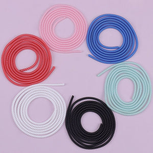 Eaiser 1.4M Data Cable Protective Sleeve Spring Twine For Usb Charging Cable Earphone Earphone Data Bobbin Cable Winder