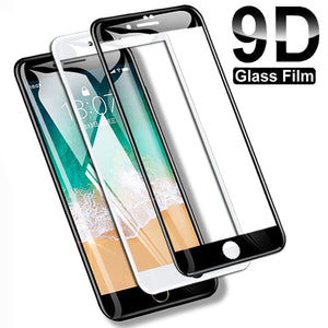 9D Full Cover Tempered Glass For iPhone 8 7 6 6S Plus 5 5S SE  Screen Protector On iPhone 11 Pro XS Max X XR Protective Film