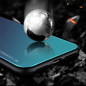 BACK TO COLLEGE      Tempered Glass Phone Case For Xiaomi Mi 8 9 SE 9T 10 Redmi 6A 7A 8A 9A NOTE 6 Pro 7 8 8T 9S Poco X3 NFC Aurora Gradient Cover