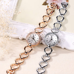 Brand Rose Gold Luxury Women Dress Watches Girls Quartz Watch Bracelet Watch Ladies Fashion Crystal Wristwatch Relogio Feminino