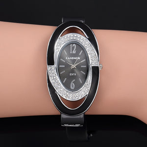 Montre Femme Creative Luxury Women Rhinestone Bracelet Watch Fashion Woman Bangle Watch Ladies Watch Zegarek Damski Female Clock