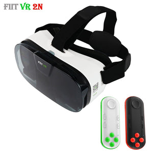 Original Fiit 2N 3D Glasses VR Virtual Reality Headset 120 FOV Video Google Glass Cardboard Helmet For Phone 4-6' + Remote
