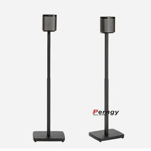 (1 pair=2pcs) SF08 65cm-125cm round column base adjustable surround sound speaker display stand floor Q90R Q950R sonos play 1