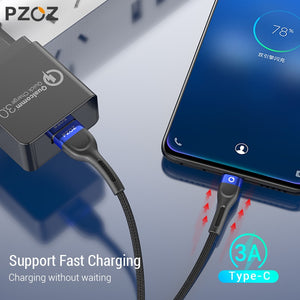 PZOZ usb c cable type c cable Fast Charging Data Cord Charger usb cable c For Samsung s21 s20 A51 xiaomi mi 10 redmi note 9s 8t