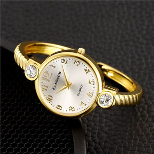 Luxury Gold Stainless Steel Women Watches Fashion Woman Bracelet Bangle Watch With Crystal Ladies Watch Female Clock Reloj Mujer