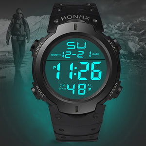 Men's Sport Casual LED Watches Men Digital Clock Multi-Functional Rubber Man Fitness Army Military Electronic Watch Reloj Hombre